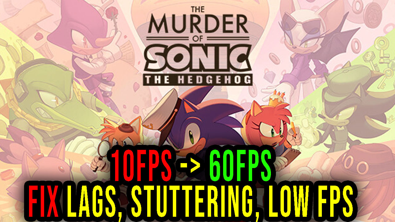 The Murder Of Sonic The Hedgehog Lags Stuttering Issues And Low Fps Fix It Games Manuals