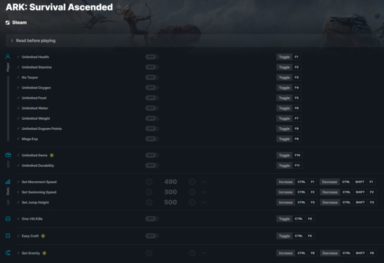 ARK: Survival Ascended - Cheats, Trainers, Codes - Games Manuals